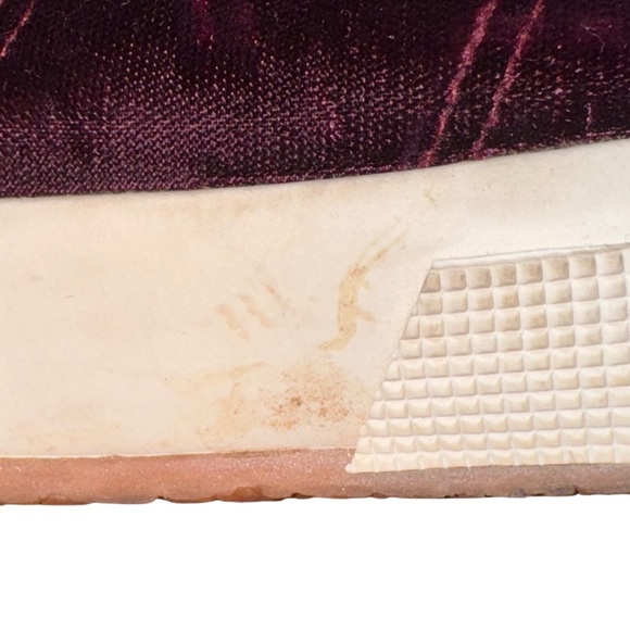 SUPERGA 2750 Velvet Sneakers in Bordeaux Shoes Size 9 - Picture 14 of 16